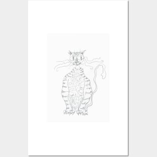 Frazzle cat Posters and Art